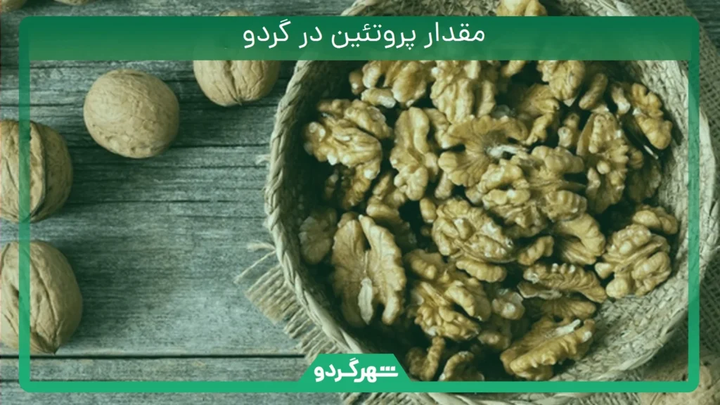 مقدار پروتئین در گردو